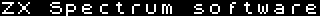 ZX Spectrum software